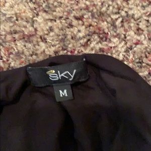 Sky elegant evening top